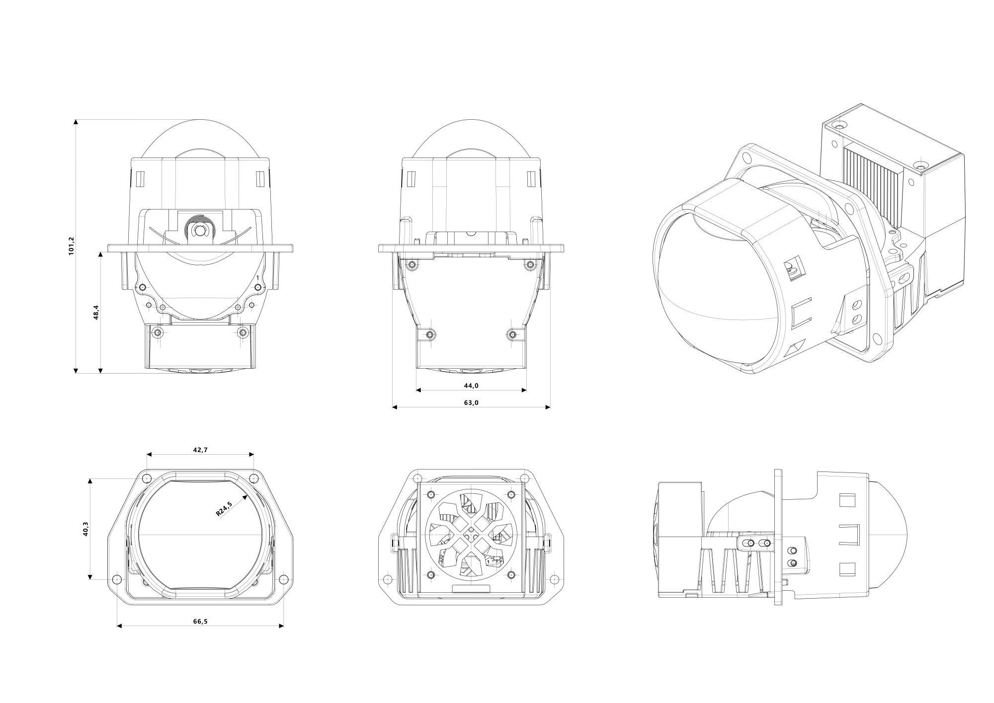 DIXEL3465-2, DIXEL3465-3  чертёж